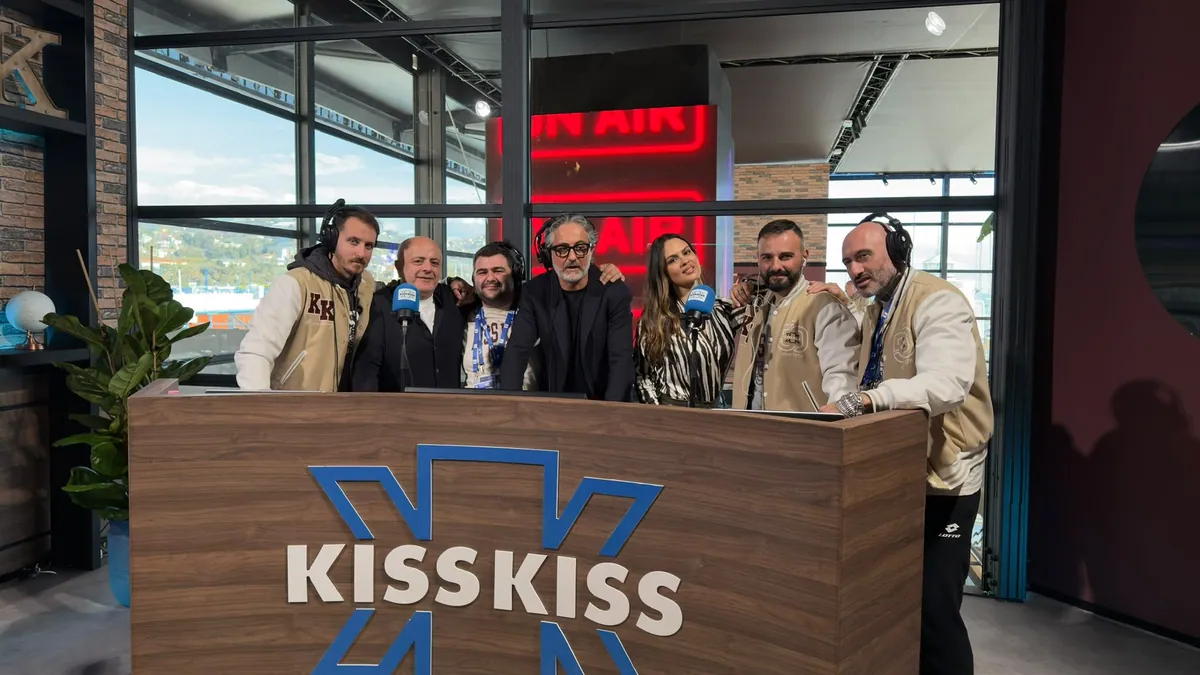 Lo studio di Radio Kiss Kiss